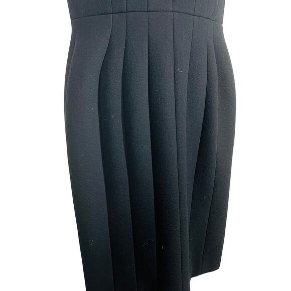 Dice Kayek Structured Scuba Dress Sleeveless Piped Knee Black Couture DIY - S - Picture 5 of 15